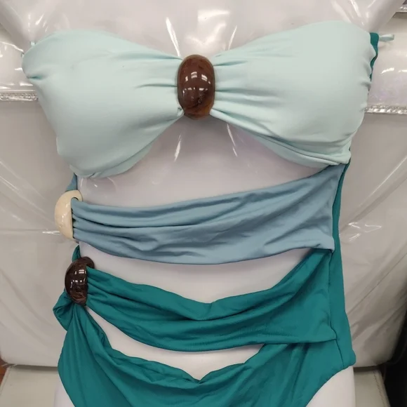 Zara Teal Swimsuit - Picture 7 of 9